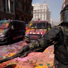Barselonoje – policijos ir separatistų susirėmimai