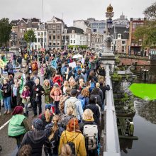 Amsterdame policija sulaikė 130 klimato aktyvistų