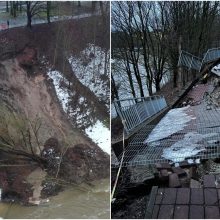 Tauragėje bus ieškoma nuošliaužos priežasčių: ekstremali situacija neskelbiama