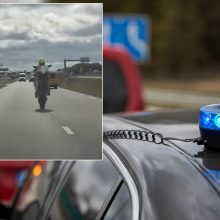 Kelių gaidelio pasirodymą palydėjo ne gerbėjų ovacijos, o policijos pareigūnų švyturėliai