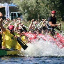 Klaipėdoje – drakonų valčių ralis