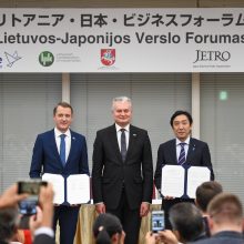 Lietuva ir Japonija pasirašė memorandumus energetikos ir IT srityse 