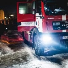 Tragedija Vilniaus rajone: gaisras statybiniame vagonėlyje nusinešė vyro gyvybę
