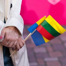 Siūlo įteisinti Ukrainos vėliavų kėlimą prie Lietuvos institucijų