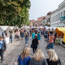 Senamiestyje pasklido rudens ir amatininkų gėrybės