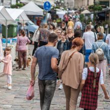 Senamiestyje pasklido rudens ir amatininkų gėrybės