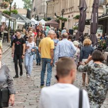 Senamiestyje pasklido rudens ir amatininkų gėrybės