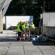 Renginiai pradėtame tvarkyti Kauno stadione užkliuvo Darbo inspekcijai