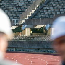 Renginiai pradėtame tvarkyti Kauno stadione užkliuvo Darbo inspekcijai