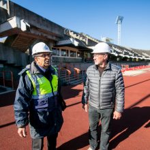 Renginiai pradėtame tvarkyti Kauno stadione užkliuvo Darbo inspekcijai