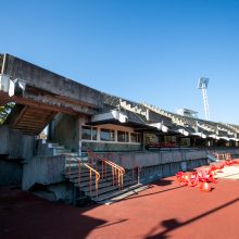 Renginiai pradėtame tvarkyti Kauno stadione užkliuvo Darbo inspekcijai