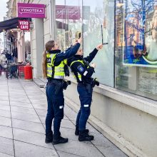 Vandalų taikinys – Laisvės alėjos „Vynoteka“