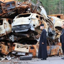 G. Grušas lankėsi Ukrainoje: nepavarkime palaikyti karo siaubiamos šalies