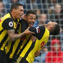 „Watford“ pasaka tęsiasi: laimėję trečią kartą pavijo „Liverpool“