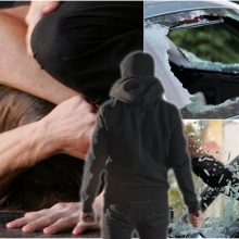 Kaune siautėjo recidyvistas: suniokojo keturiolika automobilių, sumušė žmogų