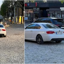 Įžūlu: rekonstruojamoje Vilniaus gatvėje įsirengė nelegalų parkingą