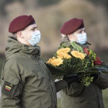 Atidengtas paminklas Giedraičių mūšiui atminti