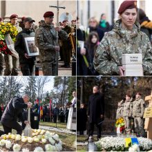 Lietuva atsisveikino su Ukrainoje žuvusiu kariu T. Tumu