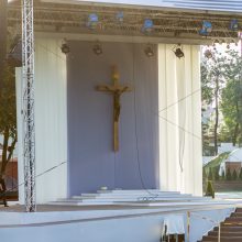 Pasiruošimas popiežiaus vizitui: Santakos parkas – sunkiai atpažįstamas