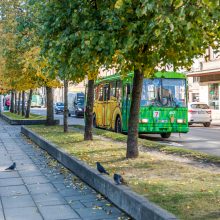 Į Kauno gatves išriedėjo dar vienas išmargintas troleibusas