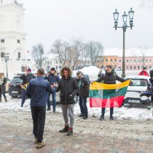 Rotušės aikštėje sutikti poledinės žūklės čempionai!