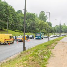 Kaune dėl pažeisto dujotiekio buvo uždarytas eismas R. Kalantos gatvėje