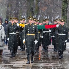 Minint Lietuvos vėliavos iškėlimo Gedimino pilies bokšte šimtmetį pagerbta trispalvė