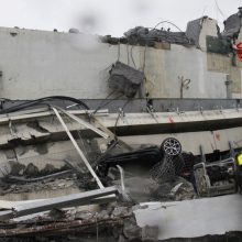 Po viaduko griūties Genujoje skelbia 12 mėnesių nepaprastąją padėtį