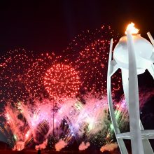 Vyksta žiemos olimpiados uždarymo ceremonija