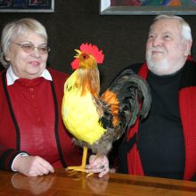 Elena Gaigalaitė su vyru Povilu Gaidžiu.