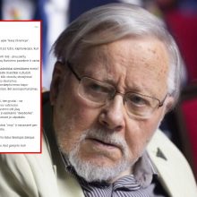 V. Landsbergis: kol neįsakėt žmogėdrai „stop“, atrodot juokingi storuliai ir nieko daugiau!