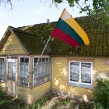 Premjeras Balninkų miesteliui padovanojo 100 Lietuvos trispalvių