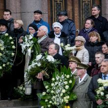 Į paskutinę kelionę išlydėtas partizanas V. Balsys-Uosis