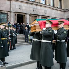 Į paskutinę kelionę išlydėtas partizanas V. Balsys-Uosis