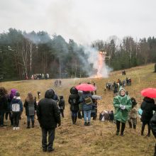 Žiemą Rumšiškėse varė lietus