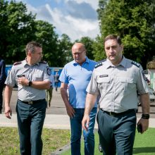 Įkasta kapsulė paskelbė naujojo Kauno policijos komisariato statybų pradžią