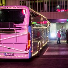 Į gatves išriedėjo kalėdinis autobusas! <span style=color:red;>(nuotraukų galerija)</span>