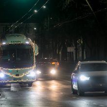 Į gatves išriedėjo kalėdinis autobusas! <span style=color:red;>(nuotraukų galerija)</span>