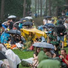 Praūžė „Akacijų alėjos“ festivalis: muzikos mylėtojų neišgąsdino net didžiulė liūtis
