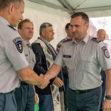 Įkasta kapsulė paskelbė naujojo Kauno policijos komisariato statybų pradžią