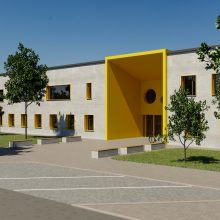 Sendvario daugiafunkcis centras: namų darbai statybai jau atlikti