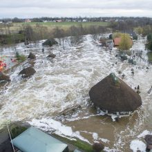 Kretingoje atšaukta ekstremali situacija, Klaipėdos rajone atkuriamas siurblinių darbas