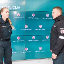 Policija pristatė naujas pareigūnų uniformas