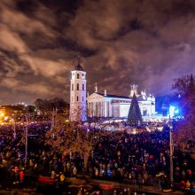 Vilniuje karūnuota pagrindinė šalies eglė