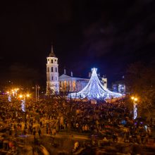 Vilniuje karūnuota pagrindinė šalies eglė