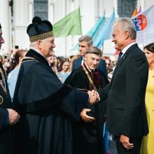 G. Nausėda Kauno universitetų mokslo šventėje linkėjo siekti bendrojo gėrio