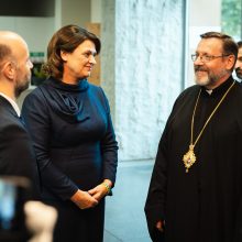 D. Nausėdienė susitiko su Ukrainos graikų apeigų katalikų bažnyčios vadovu