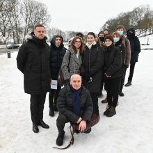 Holokausto aukų atminimas pagerbtas Atminties ture po Vilniaus geto gatves