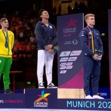 Medalių vasara tęsiasi: Lietuvos gimnastas R. Tvorogalas – Europos vicečempionas