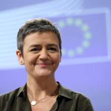 M. Vestager: ES sieks priversti didžiąsias technologijų bendroves pertvarkyti savo elgesį